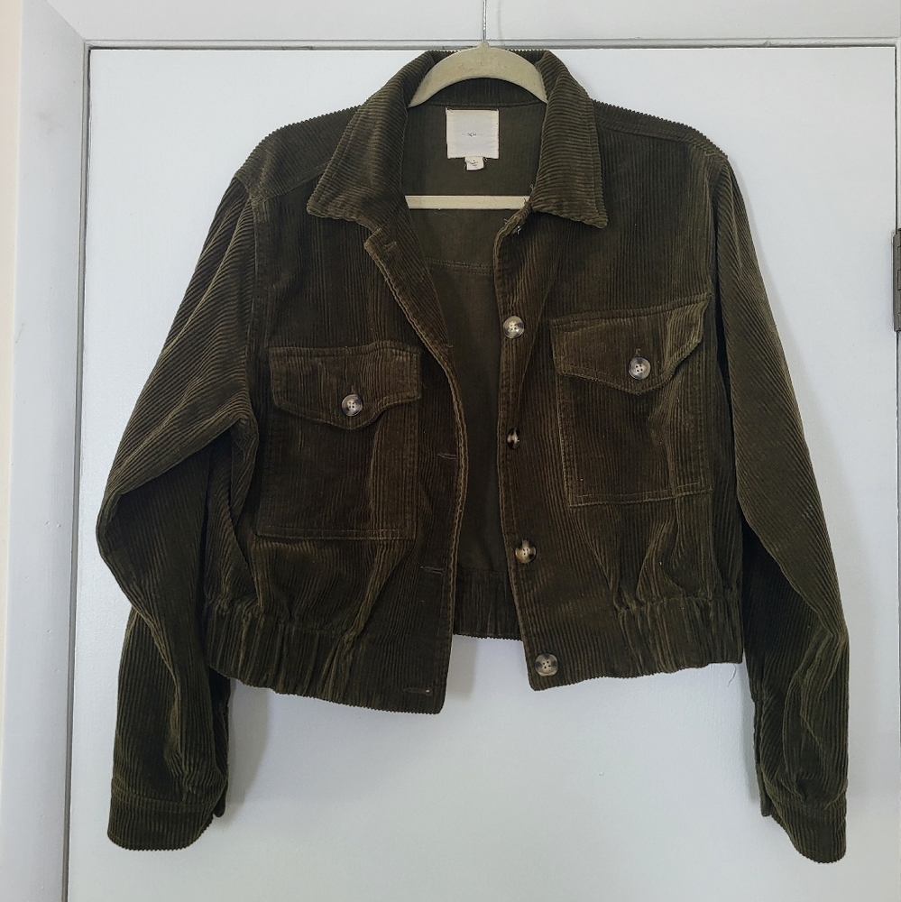 Green Cropped Jacket